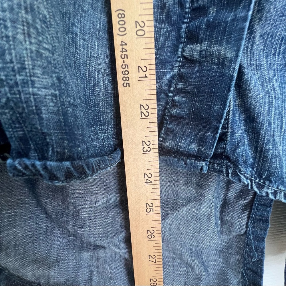 Bella Dahl Denim Split Back Button Down In Sea Sp… - image 7